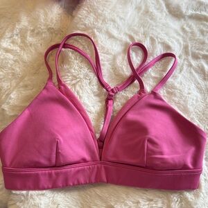 ALO Yoga Pink Strappy Bralette
